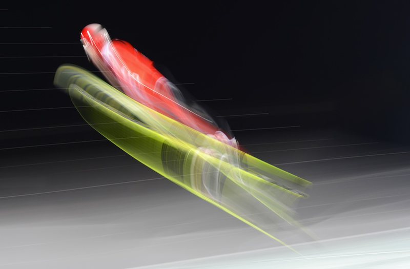 Illustration for article titled Olympic Ski Jumping Makes For Some Cool And Trippy Photos